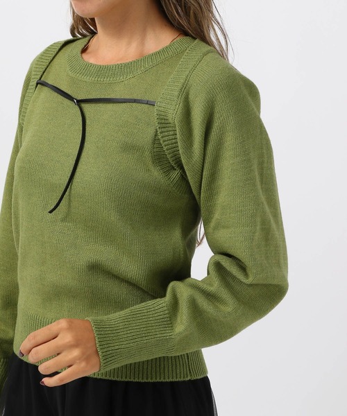 BAYFLOW（ベイフロー）の「【スタッフ企画】2PマルチWAYニット／YOU are YOU（ニット/セーター・レディース・アイボリー/カーキ・FREE）」の20枚目の写真