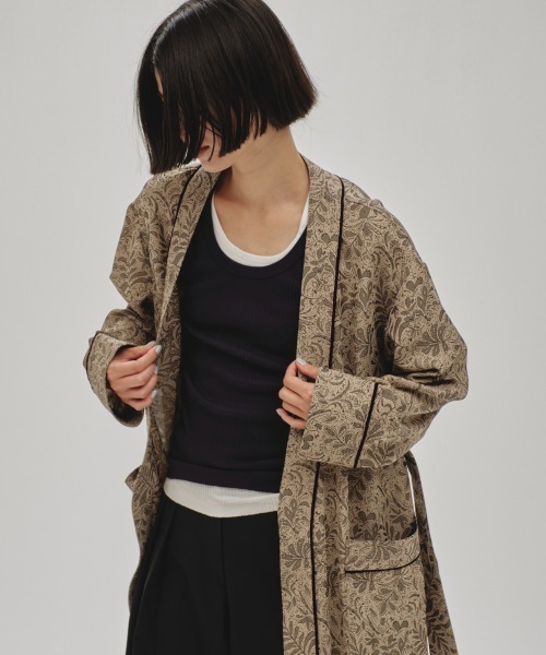 ジャケット・アウター TODAYFUL Jacquard Piping Gown セール】Jacquard Piping Gown（その他アウター）｜TODAYFUL