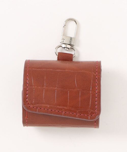 Fun & Daily（ファンアンドデイリー）の「F&D : PU クロコ airpods バッグケース (Pro)（ヘッドフォン/イヤホン・レディース・パープル/ブラウン/グリーン/ピンク・FREE）」の2枚目の写真