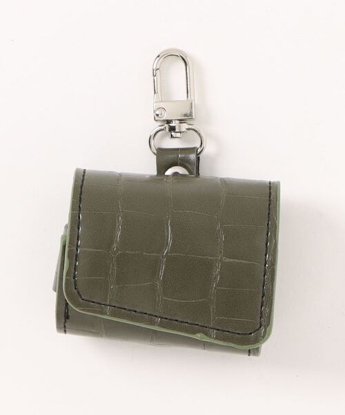 Fun & Daily（ファンアンドデイリー）の「F&D : PU クロコ airpods バッグケース (Pro)（ヘッドフォン/イヤホン・レディース・パープル/ブラウン/グリーン/ピンク・FREE）」の3枚目の写真