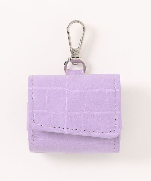 Fun & Daily（ファンアンドデイリー）の「F&D : PU クロコ airpods バッグケース (Pro)（ヘッドフォン/イヤホン・レディース・パープル/ブラウン/グリーン/ピンク・FREE）」の9枚目の写真