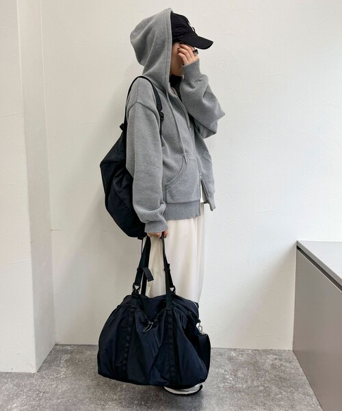 fredy emue(フレディエミュ)の「トラベルボストンバック&リュックサック(ボストンバッグ・レディース・ブラック/グレー・FREE)」の11枚目の写真