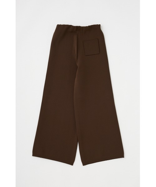 M_（エムアンダーバー）の「リサイクルポリエステル×オーガニックコットンのダブルフェイス織り ニットルーズパンツ（スラックス・レディース・ダークブラウン/ライトグレー・1/2）」の11枚目の写真