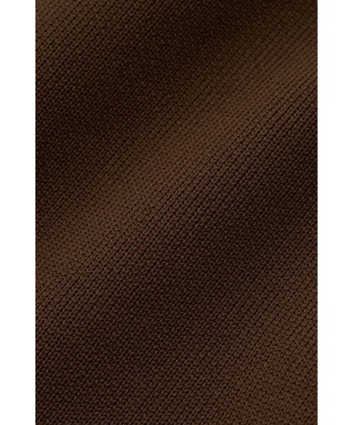 M_（エムアンダーバー）の「リサイクルポリエステル×オーガニックコットンのダブルフェイス織り ニットルーズパンツ（スラックス・レディース・ダークブラウン/ライトグレー・1/2）」の12枚目の写真