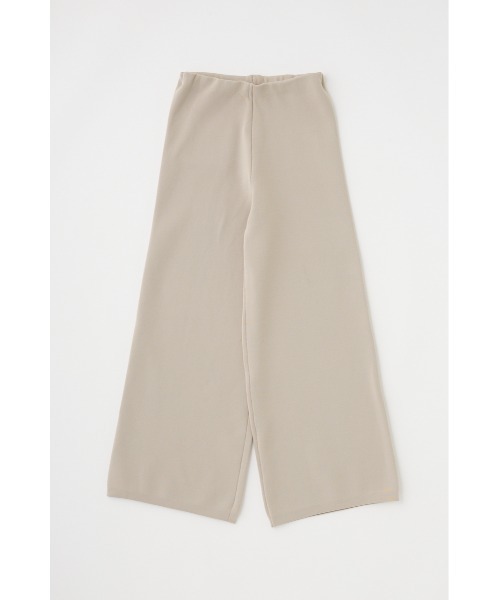 M_（エムアンダーバー）の「リサイクルポリエステル×オーガニックコットンのダブルフェイス織り ニットルーズパンツ（スラックス・レディース・ダークブラウン/ライトグレー・1/2）」の14枚目の写真