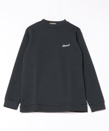 ALMOND（アーモンド）の「KNIT CREW MOCK NECK TOPS/アーモンドワンポイントロゴモックネッククルーネックニット（ニット/セーター）」