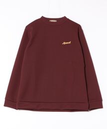 ALMOND（アーモンド）の「KNIT CREW MOCK NECK TOPS/アーモンドワンポイントロゴモックネッククルーネックニット（ニット/セーター）」
