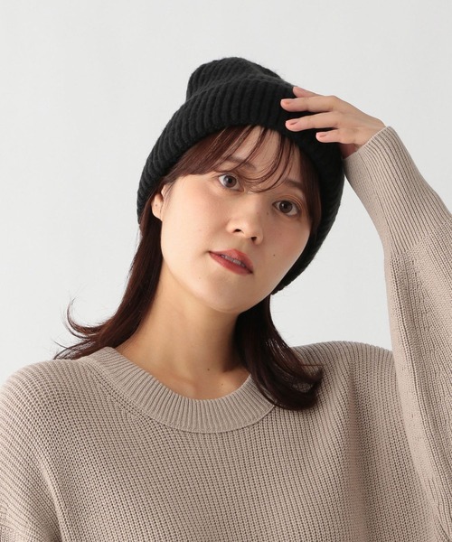 GLOBAL WORK Smile Seed Store(グローバルワーク スマイルシードストア)の「ニットキャップ/161144(ニットキャップ/ビーニー・レディース・アイボリー/杢グレー/ブラック・FREE)」の1枚目の写真