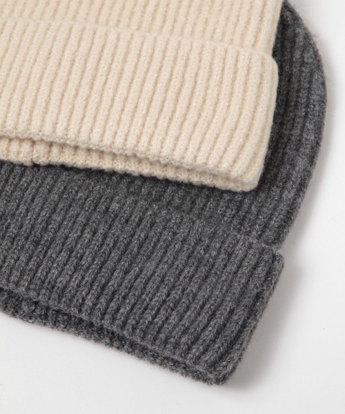 GLOBAL WORK Smile Seed Store(グローバルワーク スマイルシードストア)の「ニットキャップ/161144(ニットキャップ/ビーニー・レディース・アイボリー/杢グレー/ブラック・FREE)」の7枚目の写真
