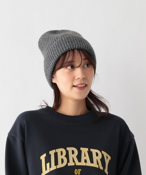 GLOBAL WORK Smile Seed Store(グローバルワーク スマイルシードストア)の「ニットキャップ/161144(ニットキャップ/ビーニー・レディース・アイボリー/杢グレー/ブラック・FREE)」の12枚目の写真