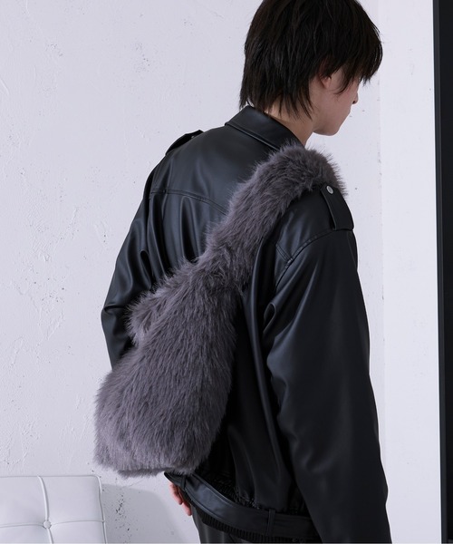 新品タグ付き】Ellno Loset 2WAYシルバーバックルブルゾン