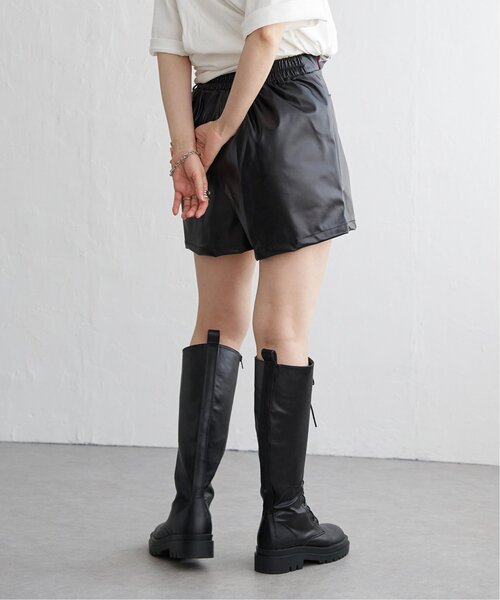 VENCEEXCHANGE（ヴァンスエクスチェンジ）の「合皮ショートパンツ（その他パンツ・レディース・ブラック/アイボリー・M/L）」の10枚目の写真