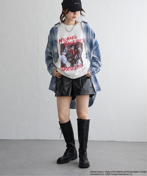 VENCEEXCHANGE（ヴァンスエクスチェンジ）の「合皮ショートパンツ（その他パンツ・レディース・ブラック/アイボリー・M/L）」の11枚目の写真