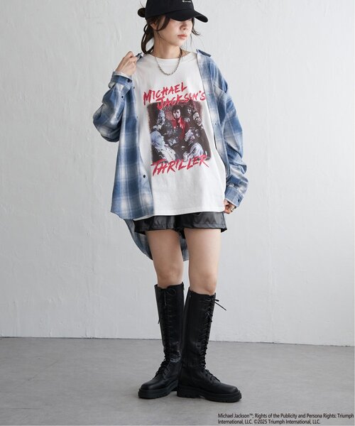 VENCEEXCHANGE（ヴァンスエクスチェンジ）の「合皮ショートパンツ（その他パンツ・レディース・ブラック/アイボリー・M/L）」の13枚目の写真