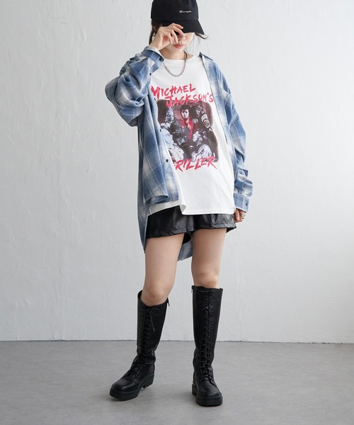 VENCEEXCHANGE（ヴァンスエクスチェンジ）の「合皮ショートパンツ（その他パンツ・レディース・ブラック/アイボリー・M/L）」の6枚目の写真