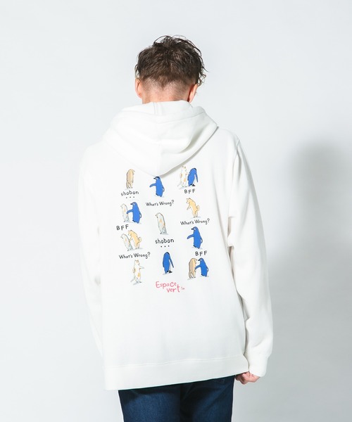 【BLUE STANDARD/ブルースタンダード】パフィースウェット バイカラー プルオーバーパーカー フーディー ストレッチ 春服 main image 0