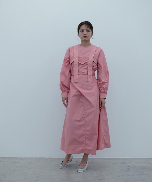 COSMIC WONDER（コズミックワンダー）の「Suvin cotton broadcloth wrapped dress（ワンピース・レディース・ブラック/ライトピンク/チャコールグレー/アッシュグレー・0/1）」の20枚目の写真