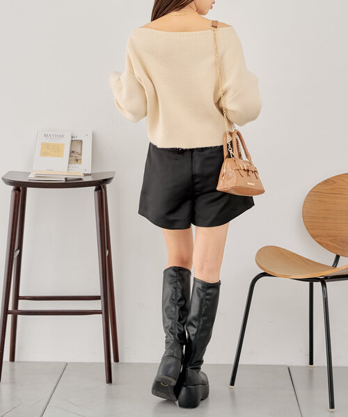 Chico（チコ）の「ポンチタックボリュームキュロット（その他パンツ・レディース・ブラック/ライトベージュ/ブラウン系その他・FREE）」の11枚目の写真