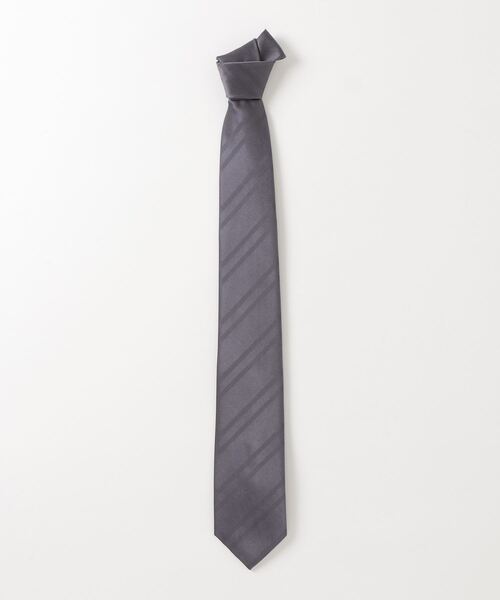 SUIT SELECT（スーツセレクト）の「ネクタイ シャドーストライプ柄（ネクタイ・メンズ・グレー/ワインレッド/ネイビー・FREE）」の9枚目の写真