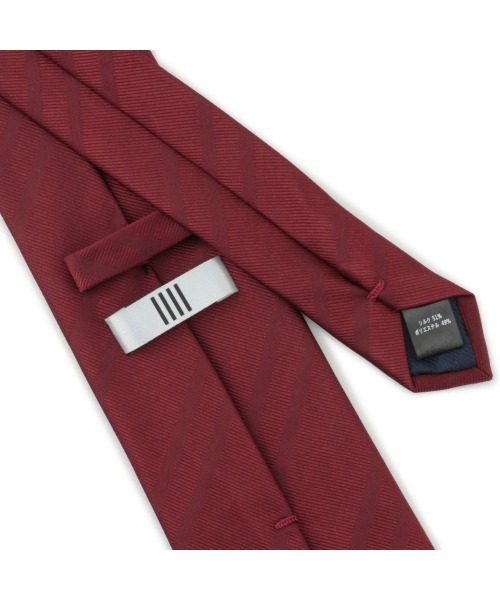 SUIT SELECT（スーツセレクト）の「ネクタイ シャドーストライプ柄（ネクタイ・メンズ・グレー/ワインレッド/ネイビー・FREE）」の18枚目の写真