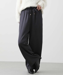 サテンワイドイージーパンツ