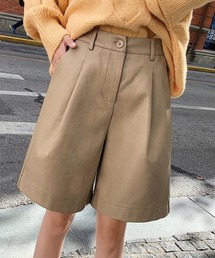 レザーライクハーフパンツ