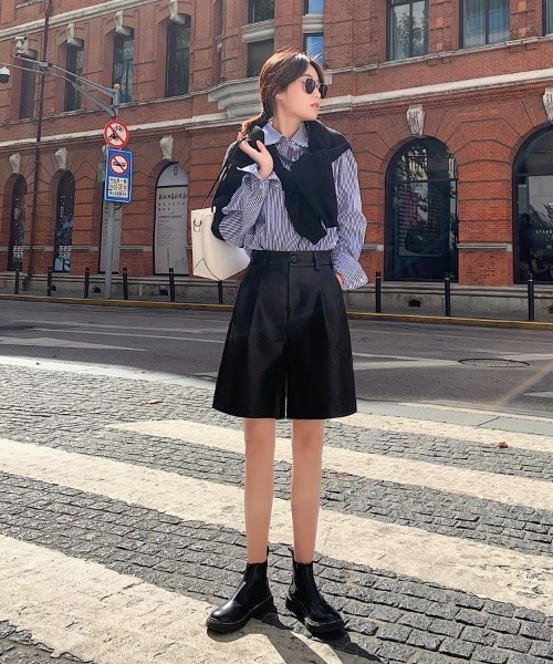 H.TOKYO(エイチトウキョウ)の「レザーライクハーフパンツ(その他パンツ・レディース・カーキ/ブラック/グリーン・LARGE/MEDIUM/XX-LARGE/X-LARGE)」の19枚目の写真
