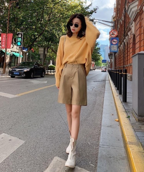 H.TOKYO(エイチトウキョウ)の「レザーライクハーフパンツ(その他パンツ・レディース・カーキ/ブラック/グリーン・LARGE/MEDIUM/XX-LARGE/X-LARGE)」の11枚目の写真