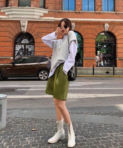 H.TOKYO(エイチトウキョウ)の「レザーライクハーフパンツ(その他パンツ・レディース・カーキ/ブラック/グリーン・LARGE/MEDIUM/XX-LARGE/X-LARGE)」の8枚目の写真