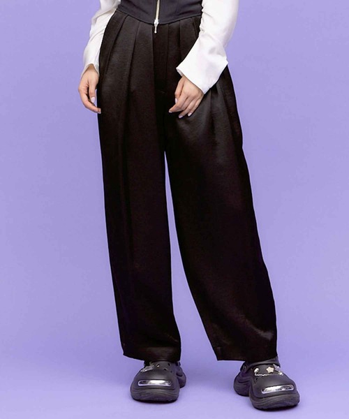 SATIN COCOON PANTS / サテンコクーンパンツ（その他パンツ）｜THINGS