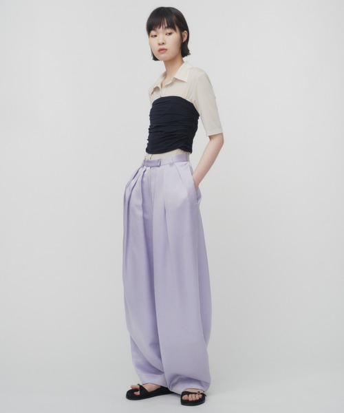 SATIN COCOON PANTS / サテンコクーンパンツ（その他パンツ）｜THINGS