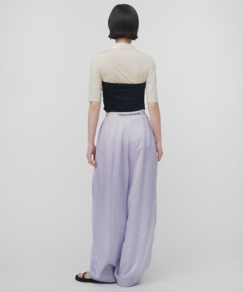 SATIN COCOON PANTS / サテンコクーンパンツ（その他パンツ）｜THINGS