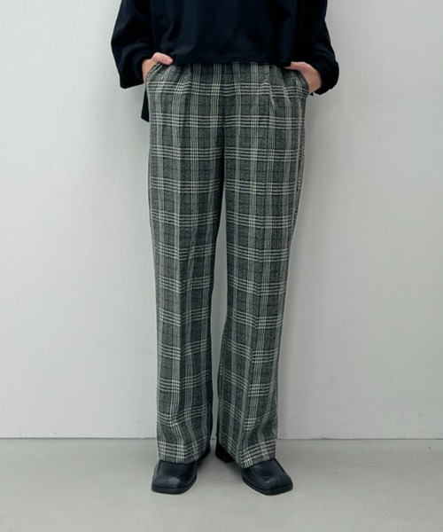 y/m（イム）の「チェックストレートパンツ（スラックス・レディース・マルチ・FREE）」の22枚目の写真