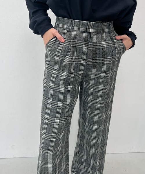 y/m（イム）の「チェックストレートパンツ（スラックス・レディース・マルチ・FREE）」の14枚目の写真