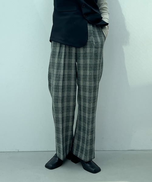 y/m（イム）の「チェックストレートパンツ（スラックス・レディース・マルチ・FREE）」の16枚目の写真