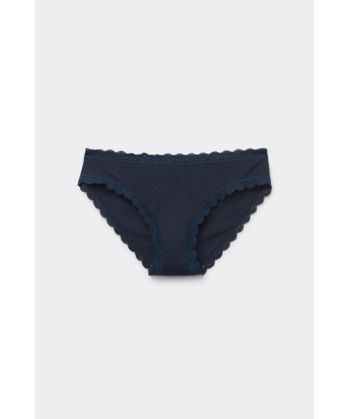 High Waist Panties in Ultralight Microfiber with Lace