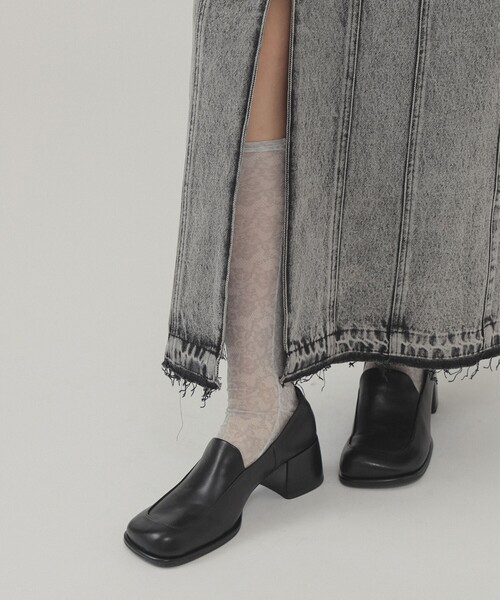 Ray BEAMS(レイビームス)の「レースプリント ソックス(ソックス/靴下・レディース・ラベンダー/シルバー・ONE SIZE)」の1枚目の写真