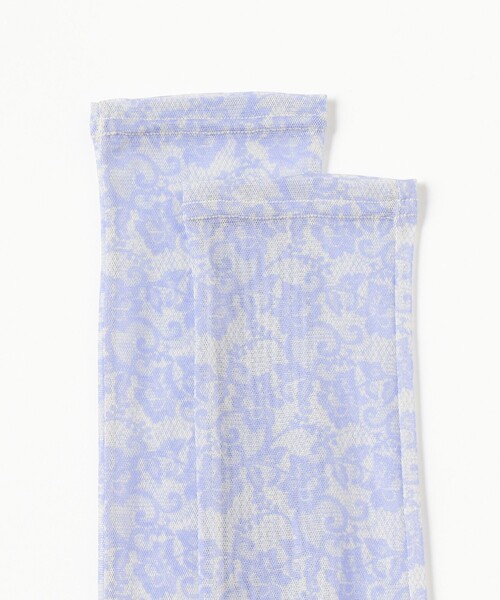 Ray BEAMS(レイビームス)の「レースプリント ソックス(ソックス/靴下・レディース・ラベンダー/シルバー・ONE SIZE)」の4枚目の写真