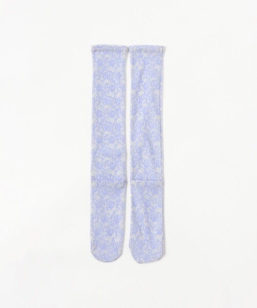 Ray BEAMS(レイビームス)の「レースプリント ソックス(ソックス/靴下・レディース・ラベンダー/シルバー・ONE SIZE)」の6枚目の写真