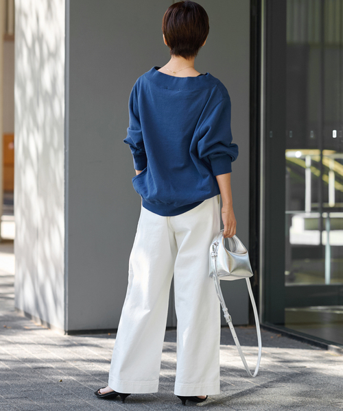 JOURNAL STANDARD relume（ジャーナルスタンダード　レリューム）の「2タックデニムパンツ（デニムパンツ・レディース・ネイビー/ホワイト・36/38）」の7枚目の写真