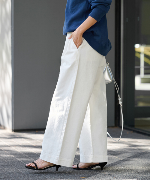 JOURNAL STANDARD relume（ジャーナルスタンダード　レリューム）の「2タックデニムパンツ（デニムパンツ・レディース・ネイビー/ホワイト・36/38）」の13枚目の写真