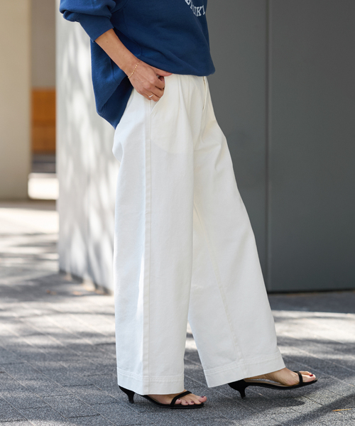 JOURNAL STANDARD relume（ジャーナルスタンダード　レリューム）の「2タックデニムパンツ（デニムパンツ・レディース・ネイビー/ホワイト・36/38）」の14枚目の写真