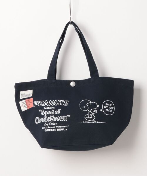 SNOOPY×OLD BETTY'S(スヌーピーカケルオールドベティーズ)の「SNOOPY Heavy Canvas Lunch Bag(FOOTBALL)(トートバッグ・レディース・ライトグレー/ブラック/キャメル/オリーブ/ネイビー・FREE)」の18枚目の写真