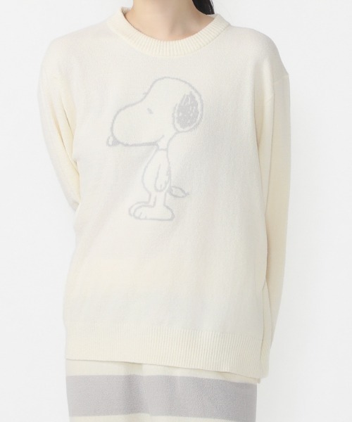PEANUTS（ピーナッツ）の「ピーナッツ  PEANUTふんわりニットクルーネック（ニット/セーター・レディース・オフホワイト/ベージュ・M/L）」の2枚目の写真
