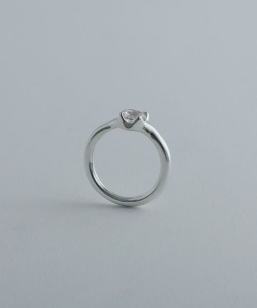 whoseA(フーシー)の「【silver925】StoneRing/ストーンリング(リング・メンズ・クリア/ブラック・15号/11号)」の8枚目の写真