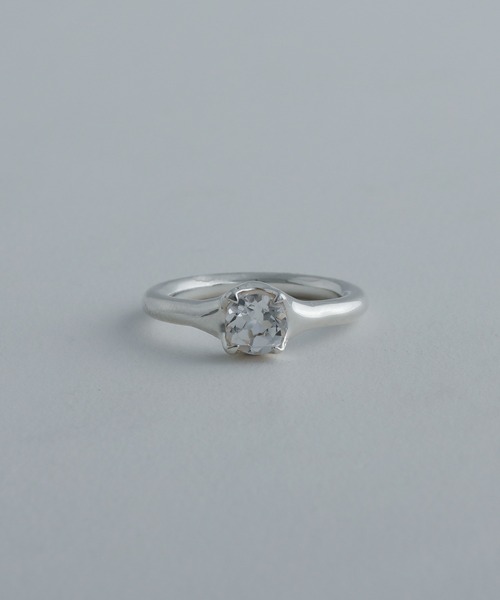 whoseA(フーシー)の「【silver925】StoneRing/ストーンリング(リング・メンズ・クリア/ブラック・15号/11号)」の9枚目の写真