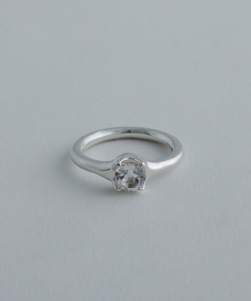 whoseA(フーシー)の「【silver925】StoneRing/ストーンリング(リング・メンズ・クリア/ブラック・15号/11号)」の10枚目の写真