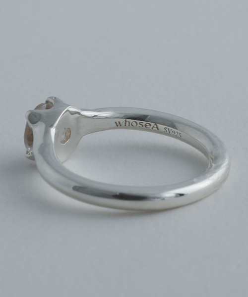 whoseA(フーシー)の「【silver925】StoneRing/ストーンリング(リング・メンズ・クリア/ブラック・15号/11号)」の11枚目の写真