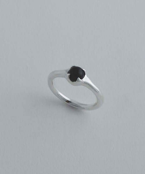 whoseA(フーシー)の「【silver925】StoneRing/ストーンリング(リング・メンズ・クリア/ブラック・15号/11号)」の16枚目の写真