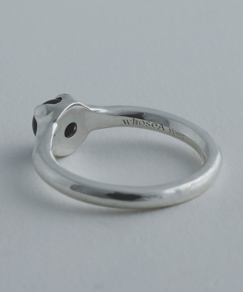 whoseA(フーシー)の「【silver925】StoneRing/ストーンリング(リング・メンズ・クリア/ブラック・15号/11号)」の21枚目の写真